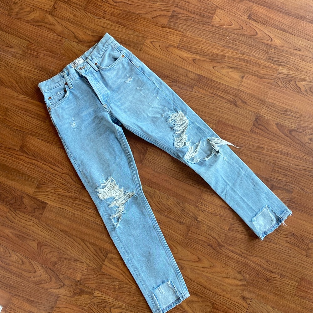 AGOLDE Jeans, Ripped Skinny Cutoff Jean